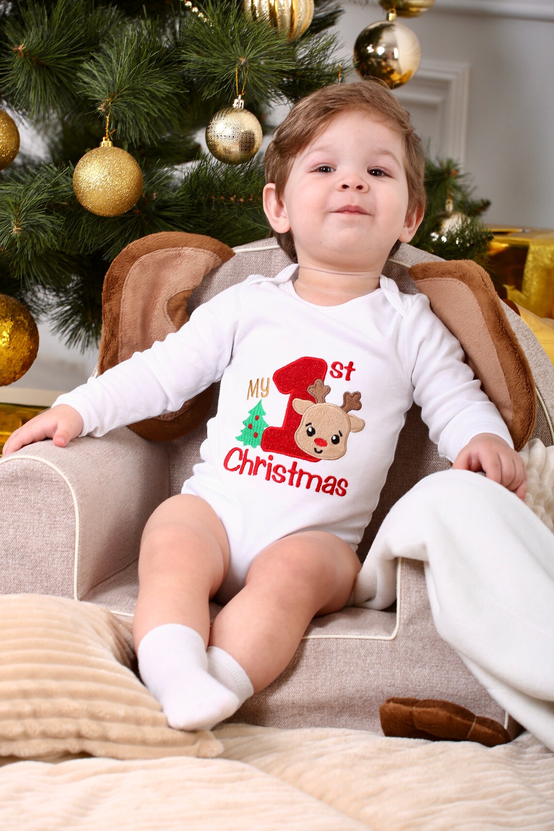 1st Christmas costume Boys girls first New year Costume Etsy