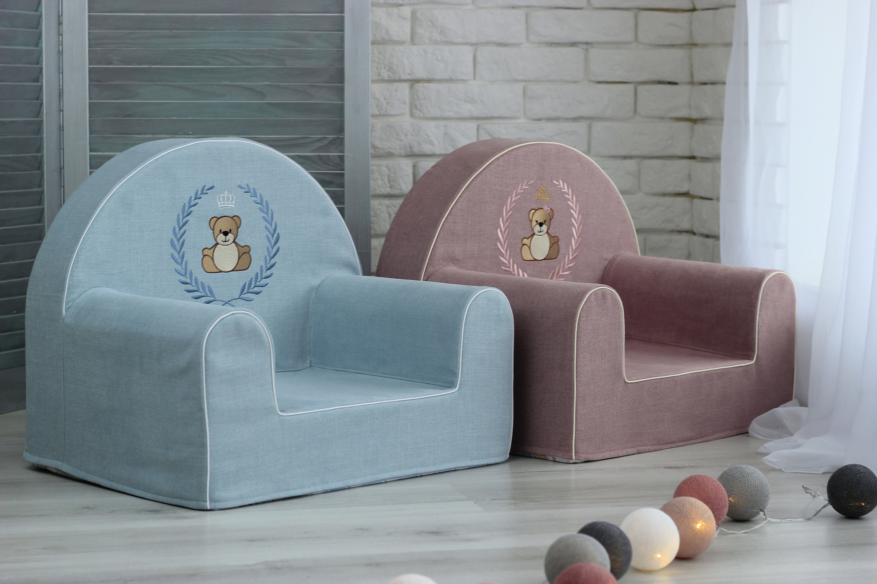 Personalized baby chair teddy bear soft chair for nursery Etsy