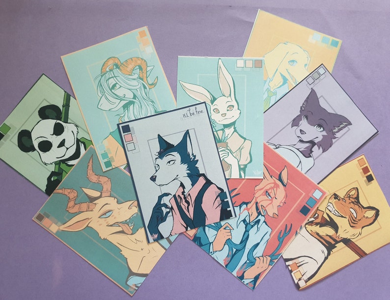 Beastars Stickers Bundle By Royroy Etsy