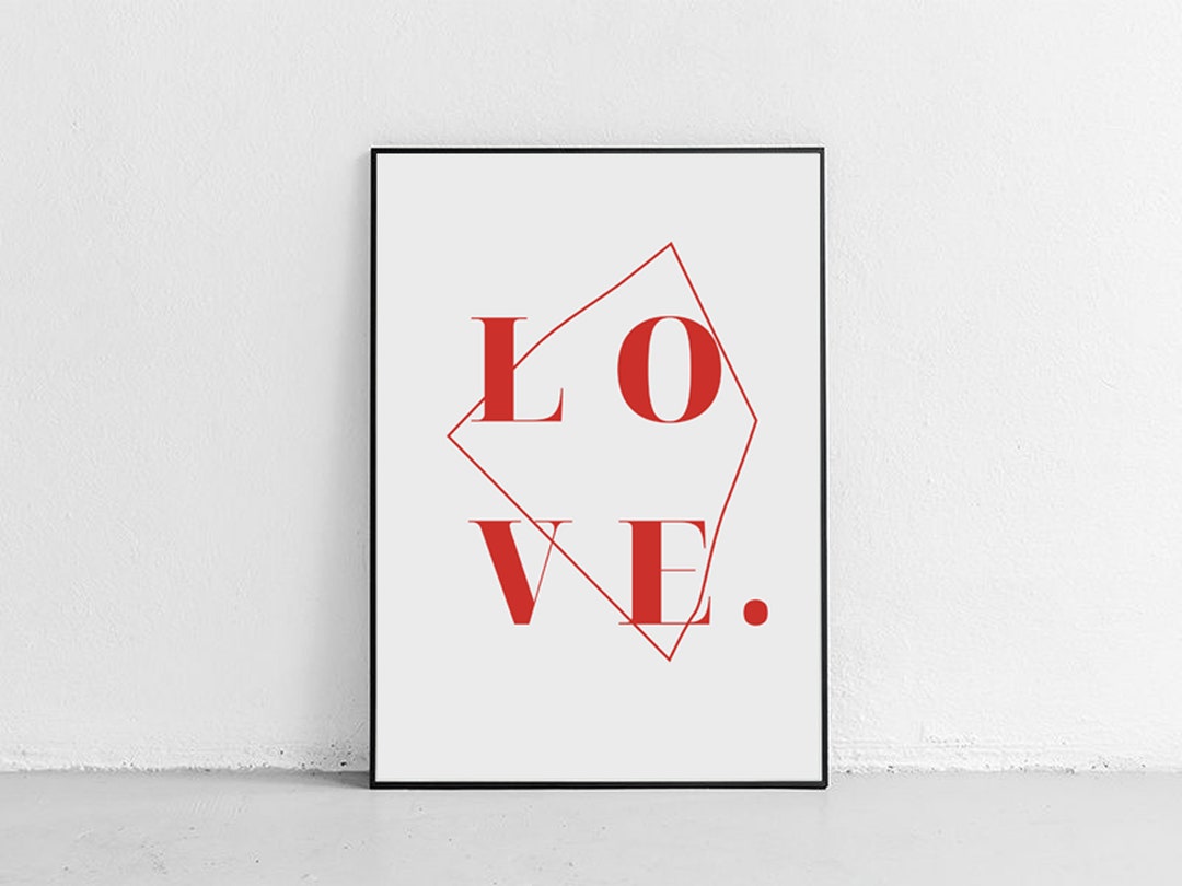 Printable Love Wall Art - Etsy
