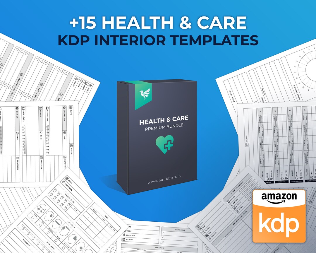 KDP Interior Templates 15 Medical Health Designs for Low Content Books ...
