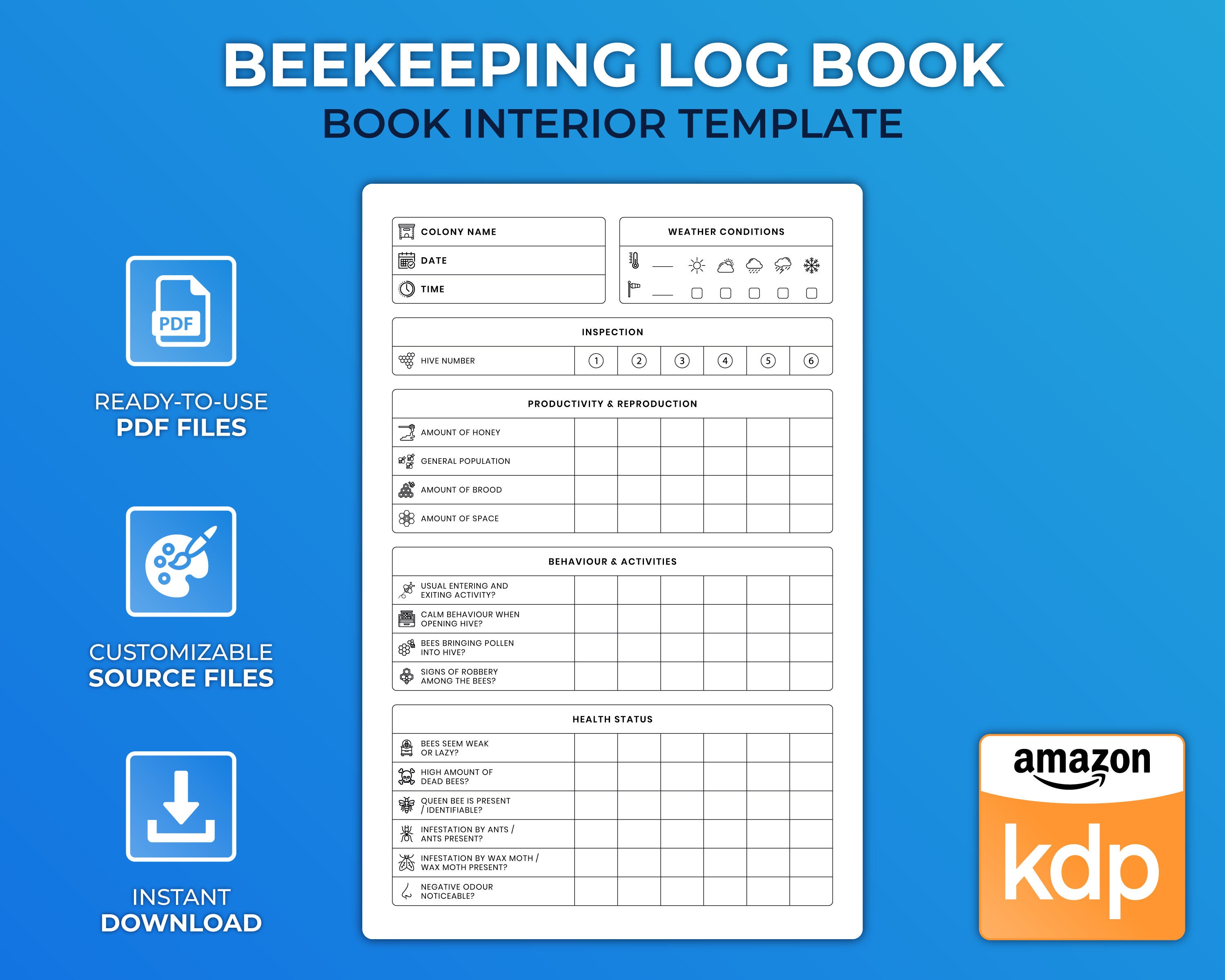 Beekeeping Journal  Beekeeping Log Book: Notebook for Beekeepers,  Beekeeping Beginners Tracking Book: Designer, Gala, Design, Gala:  9798780194194: : Books