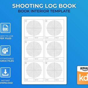 KDP Interior Template Shooting Log Book Low Content Design - Etsy