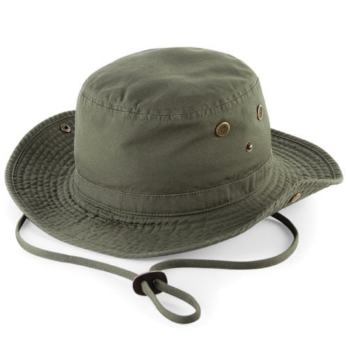 Ethos Blue Outback Fishing Gardening Mowing Vented Bucket Hat One Size