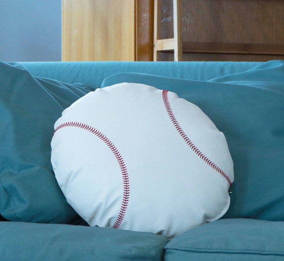 Cushion gemaakt van echt honkbalmateriaal - Etsy België