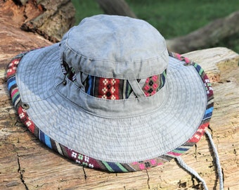 Our **Limited Edition** FADER KAT Boonie Hat in Light Vintage Grey- so cool+ fantastic sun protection.One size. Perfect gift for  sun gods !