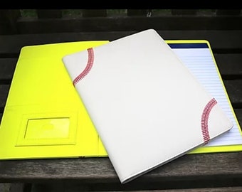 Baseball Portfolio - made using real Baseball material and stitching.  The perfect gift !!