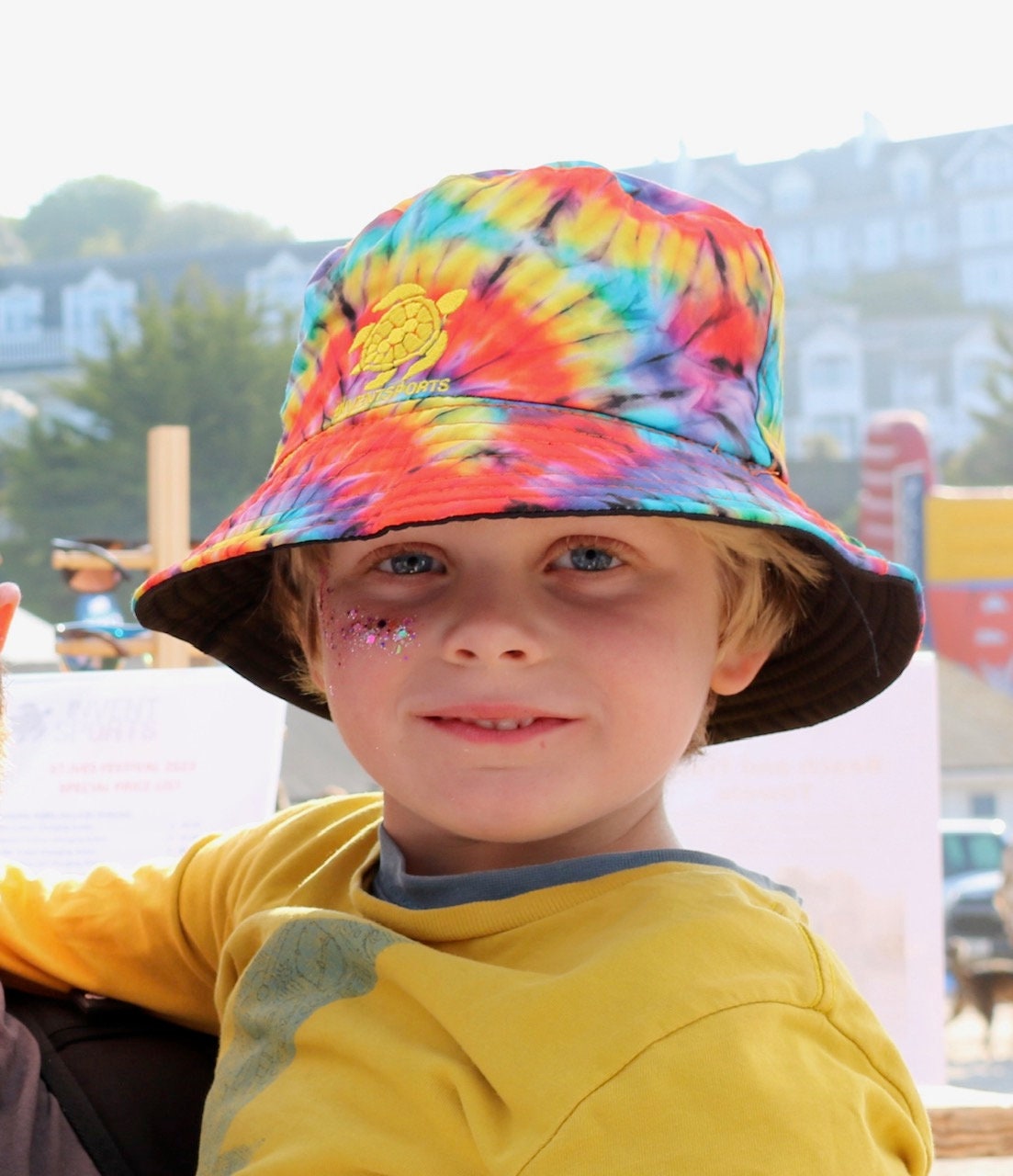 The BUNGLE Kids' Tie Dye Bucket Hat a Great Rainbow Colour Excellent  Quality Sun Hat. One Size. the Perfect Gift for Your Groovy Cherub 