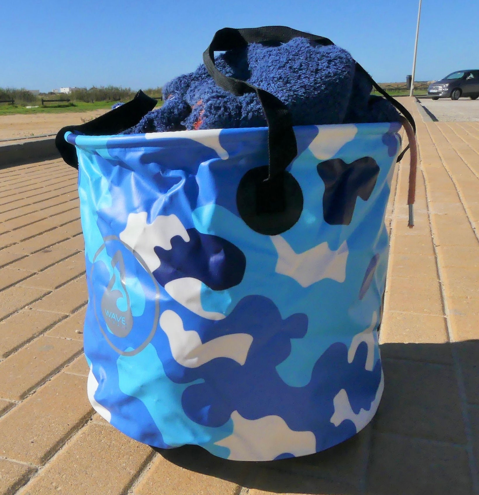 It's Indispensable Our Waterproof Folding Beach Bucket 