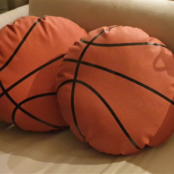 Basketball cushion - made from real Basketball material - The perfect gift for sports fans and Basketball fans!!