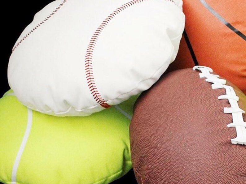 Softball Cushion made from real Softball material. The perfect Christmas Gift for any Softball or sports fan image 7