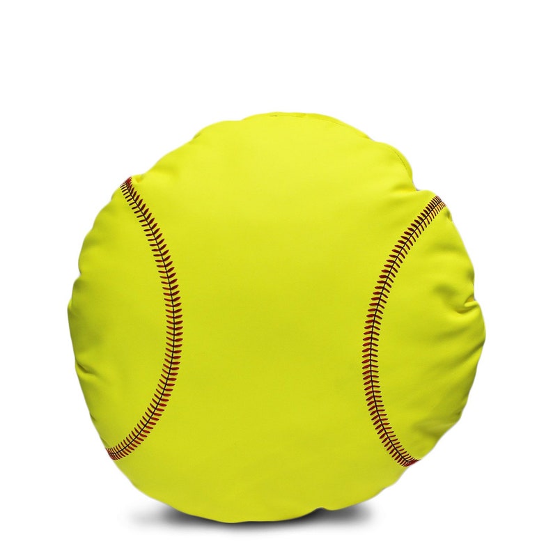 Softball Cushion made from real Softball material. The perfect Christmas Gift for any Softball or sports fan image 2