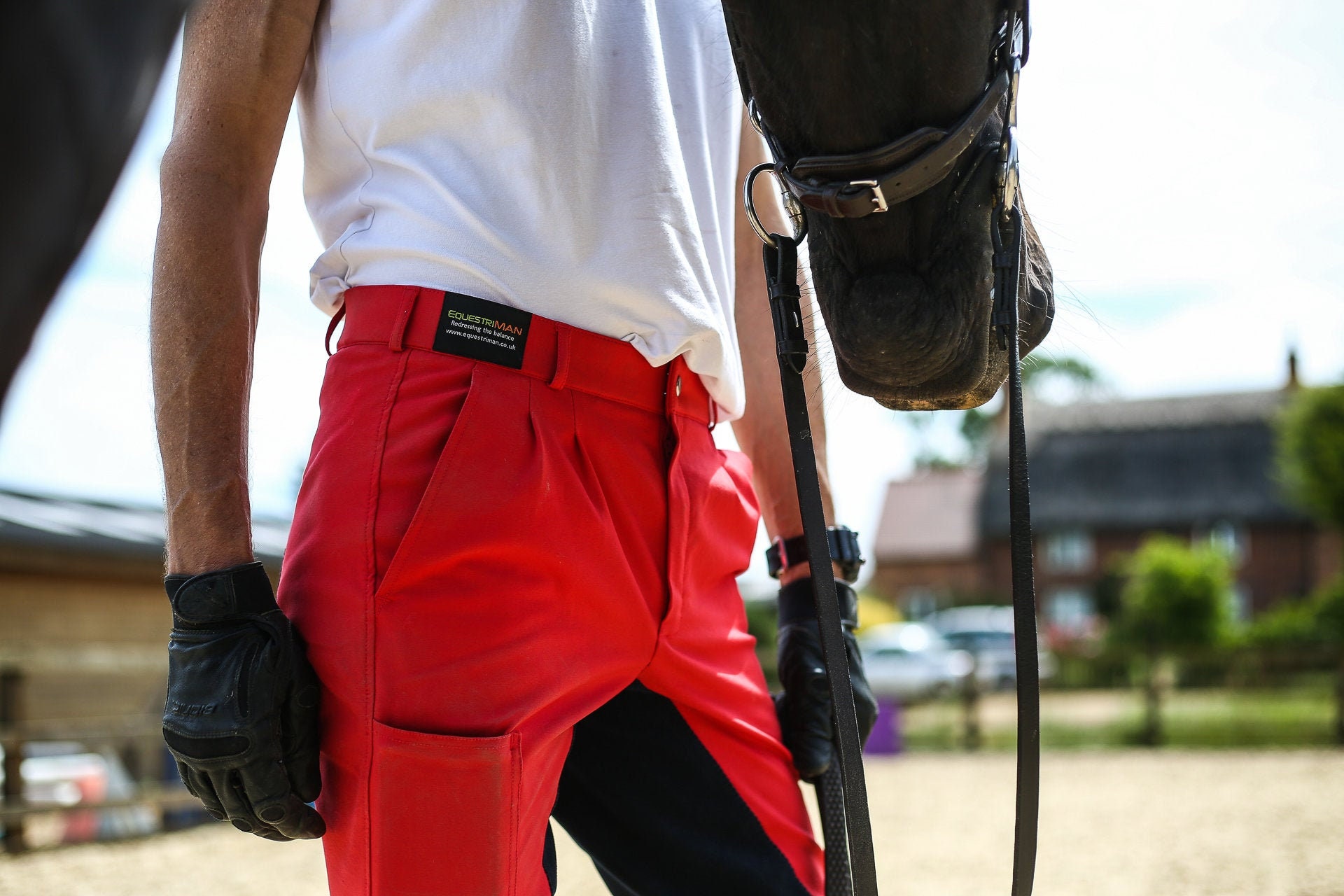 Latex riding deals pants