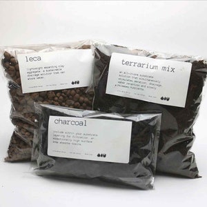 Leca, Charcoal and Terrarium mix kit