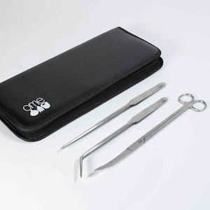 Terrarium Tool Kit | 26cm Stainless Steel Terrarium Tools for Aquarium / Vivarium / Terrariums | Long Tweezers | Long scissors | 3 Piece DIY