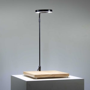 Terrarium Display Stand with LED – Adjustable Wooden Prism Board for Glass Terrariums | Ambient Home Decor and Gift Idea for Terrarium Kits