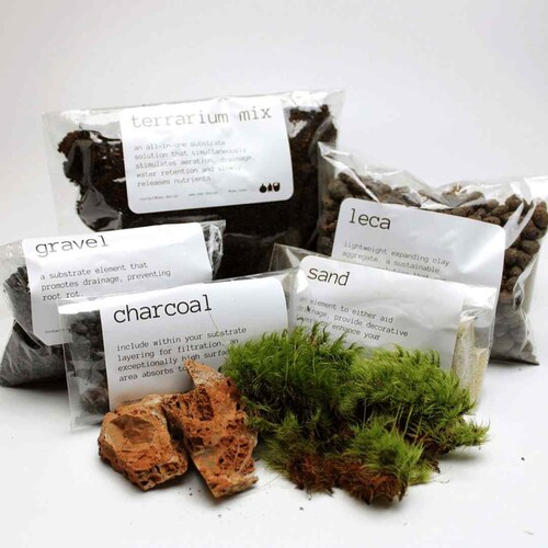 Terrarium Substrate Kit Pack Leca Charcoal and Soil Stone Etsy UK