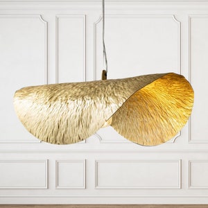 Brass ceiling light, hanging lamp , pendant light,Modern Leaf Shaped Pendant