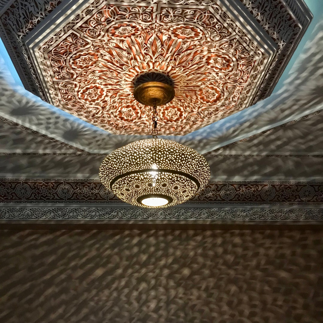 Moroccan Pendant Light, Chandelier Lighting , Light Fixture, Ceiling ...