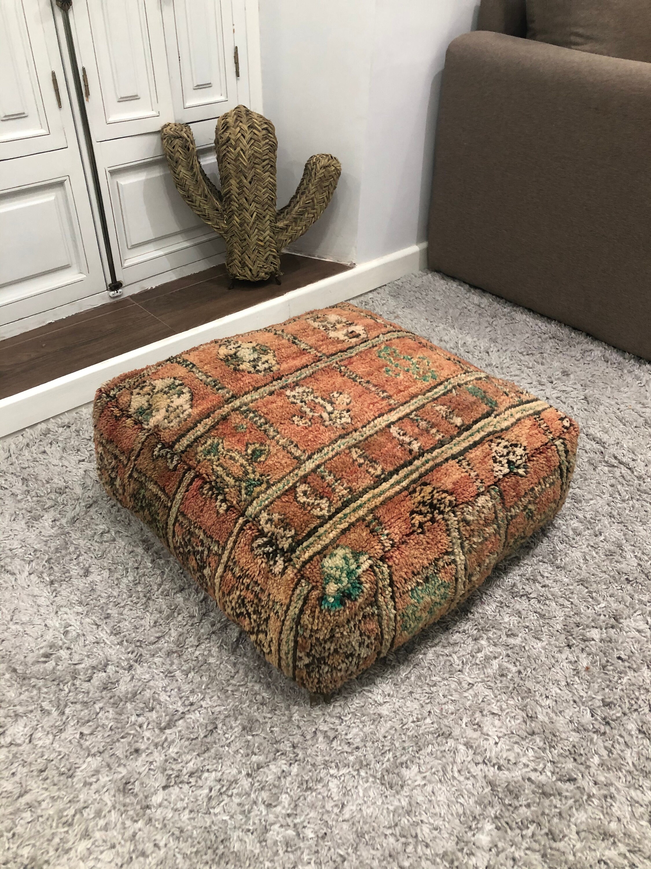 Boho Piso Cojín BeanBag Suelo Marroquí Puf Multicolor Puf | Etsy