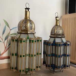 Moroccan brass floor lamp ,table lamp, standing lamp. Moroccan lantern