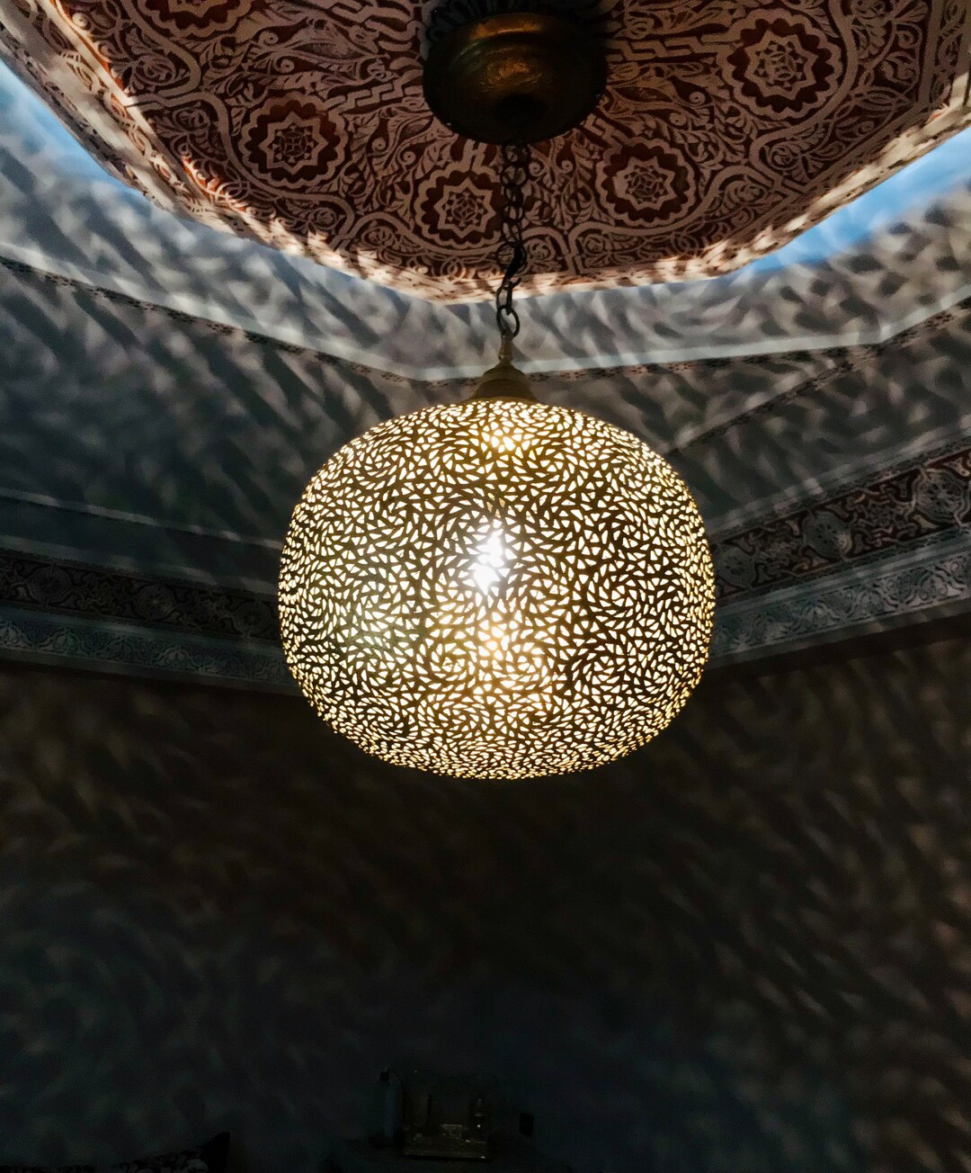 Moroccan Lamp , Ceiling Pendant Light, Chandelier Lighting, Art Deco