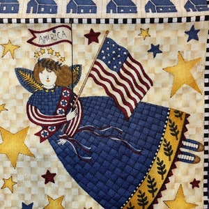 Debbie Mumm Folkart Life Liberty and the Persuit of Happiness Quilt Fabric - HTF - Mumm’s the Word - Patriotic - Americana fabric