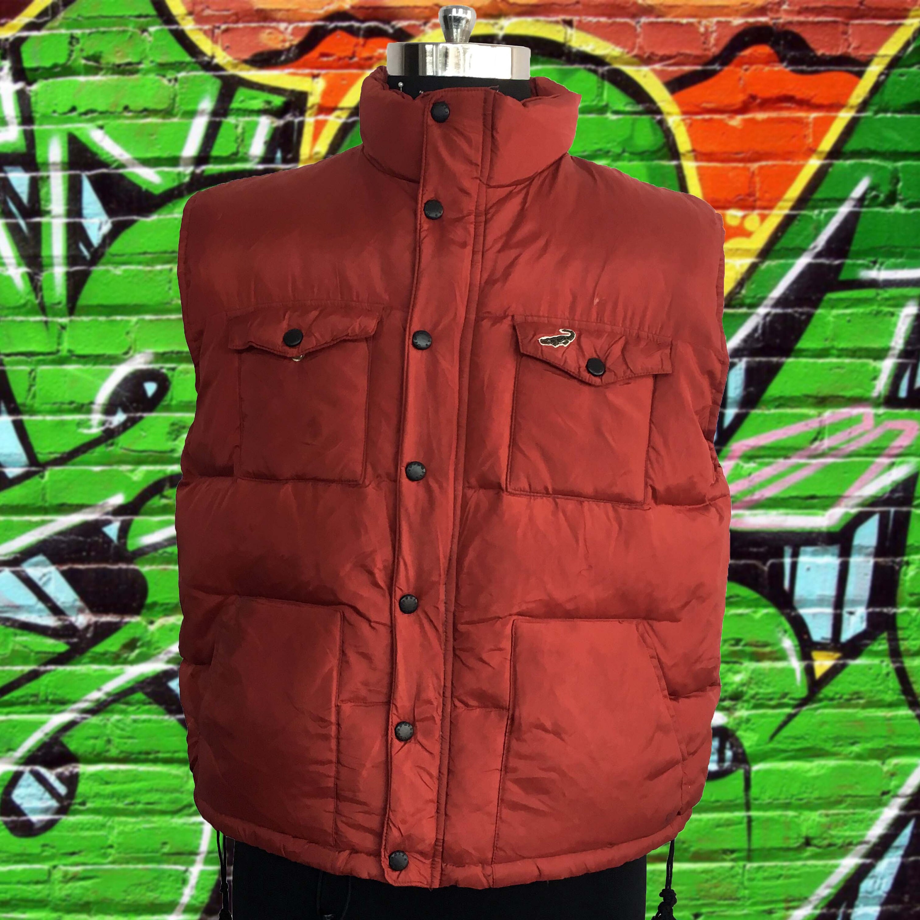 Crocodile Duck Down Fill Gilet Puffer 