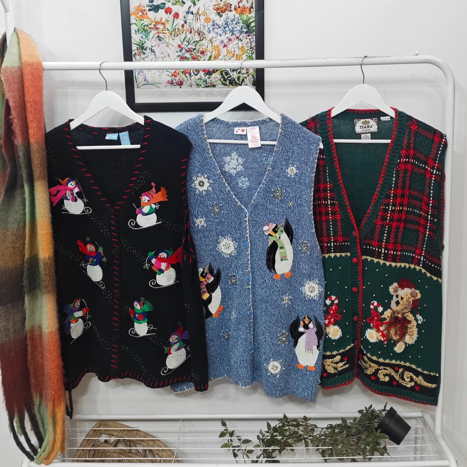 Christmas Sweater Vest Dress - Etsy