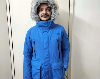 The North Face Puffer Jacket Mens Blue 