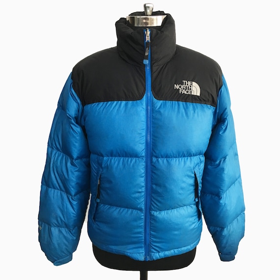 The North Face 700 1996 blue and black nuptse puff