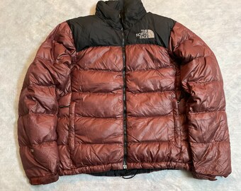 North Face Coat Brown Etsy