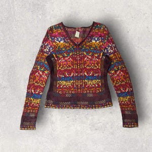 Stunning vintage Kenzo women&#39;s sweater in S size, has feel of very fine velvet. Exclusive Rare Designer Vintage