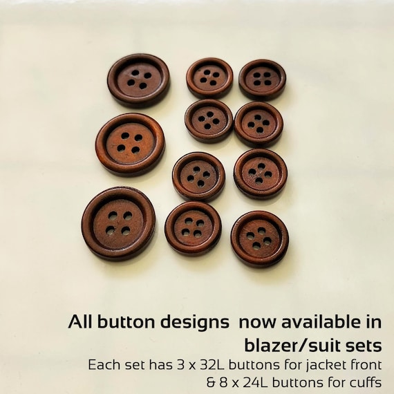 Sailor Embossed Metal Blazer Buttons - 1 Dozen - Gold - Cleaner's Supply