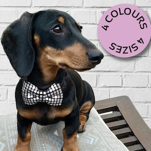 Mirrorball dog bow tie, silver, gold, rose gold, red, sequins, wedding, easter, birthday, handmade, slips on collar elastic