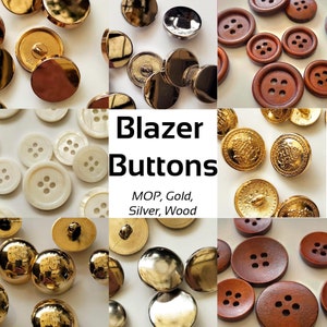 Blazer Buttons, Suit Buttons