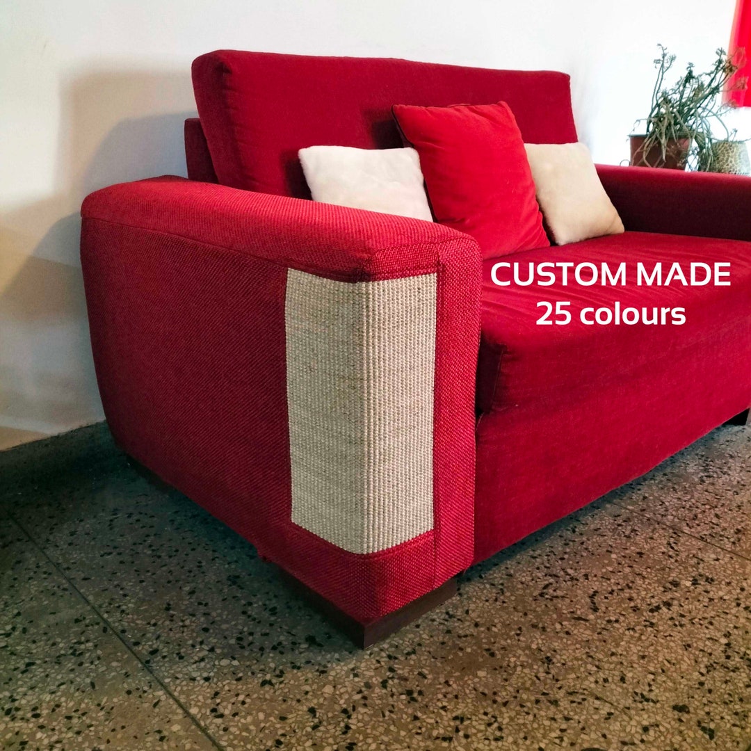 Cat Furniture Slip on Scratch Pad Covers, Sofa Arm Savers From Cat
