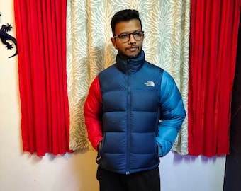 brown north face nuptse puffer jacket