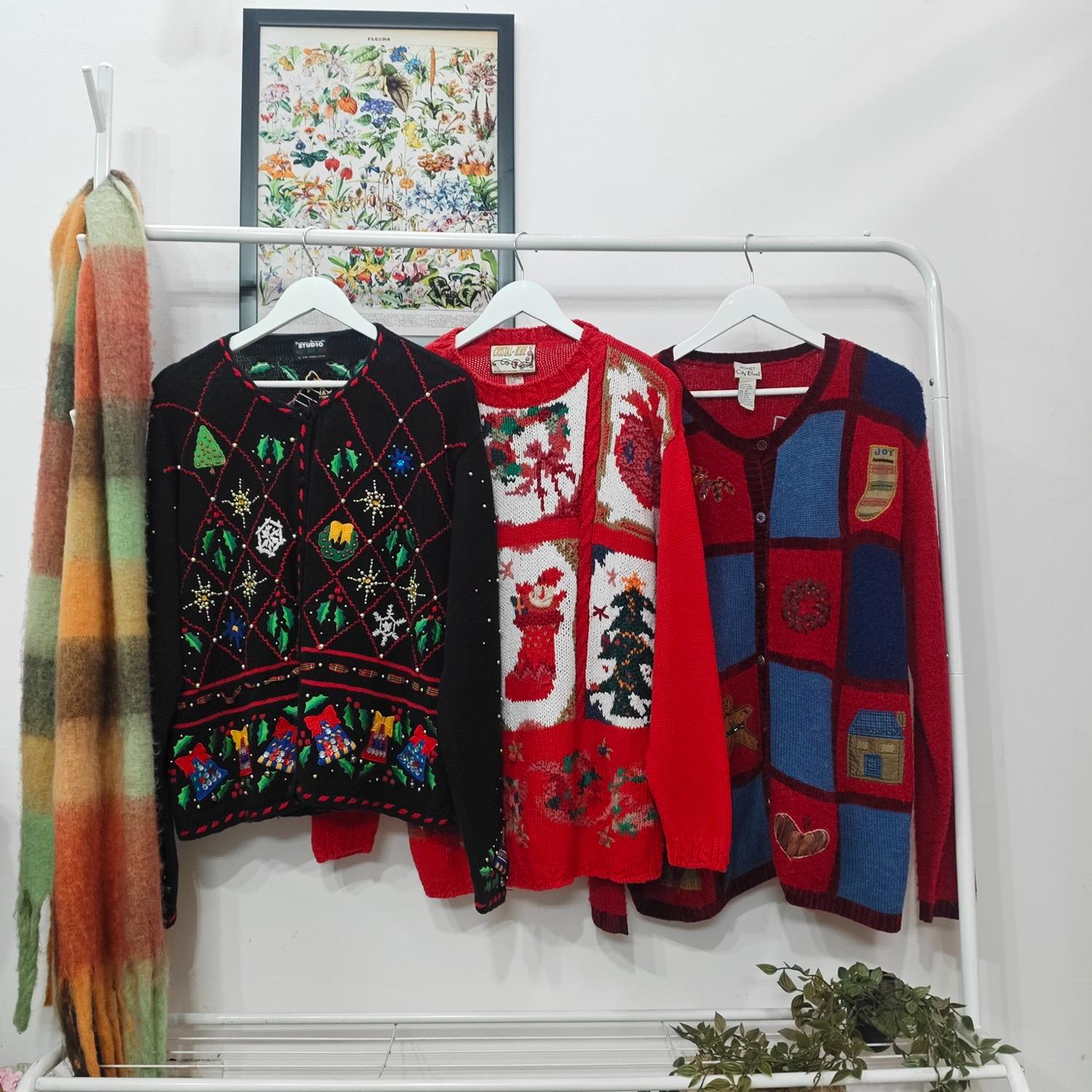 Croft & Barrow クリスマスモチーフ アグリー ニット カーディガン Croft & Barrow クリスマスモチーフ アグリー ニット カーディガン