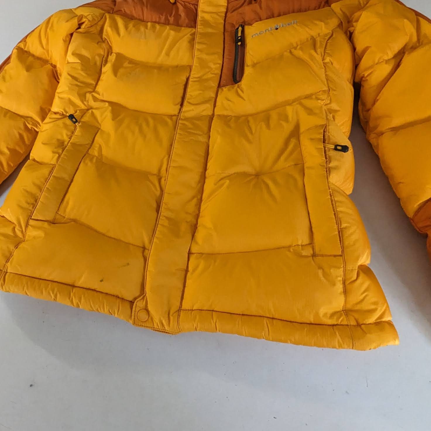 Mont Bell Downfill Puffer Jacket | Tangerine Orange/yellow