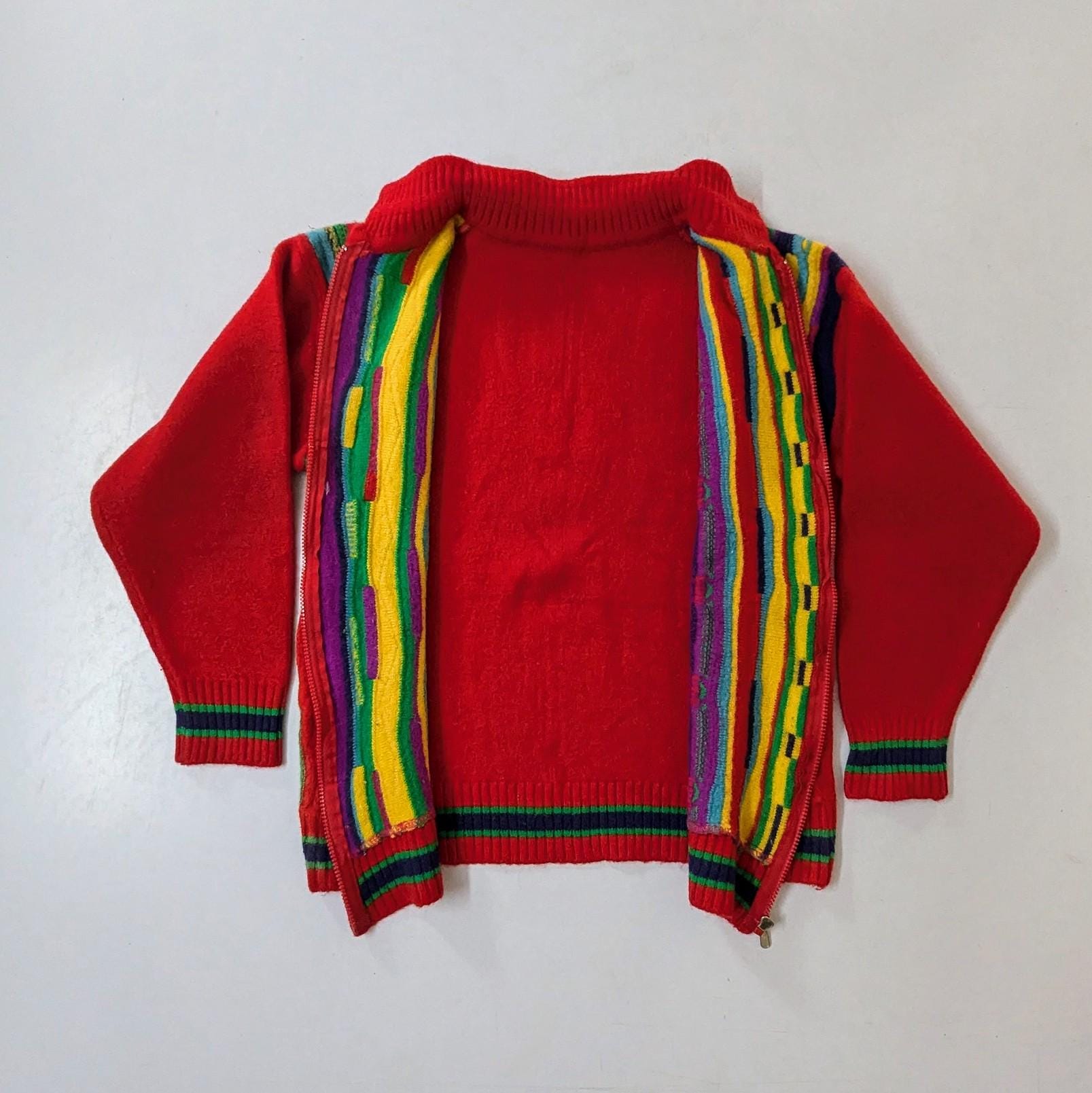 Vintage Coogi 3D Knit Pure New Wool Sweater | eBay
