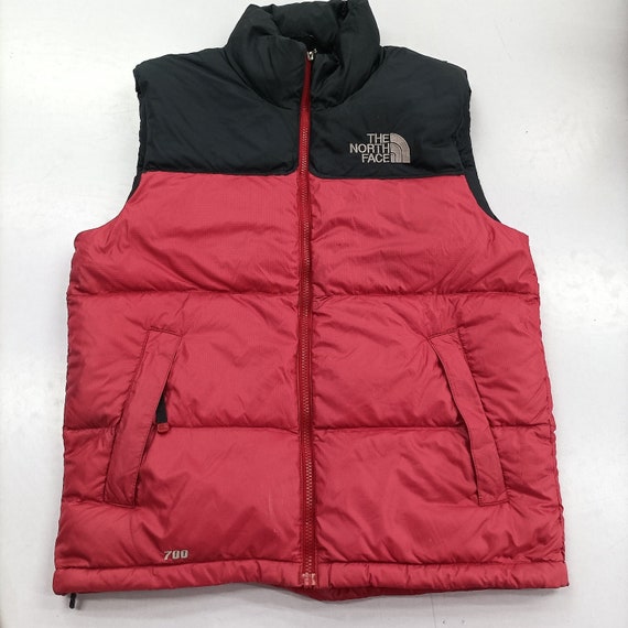 North Face down relleno puffer y 700 serie chaleco - Etsy México
