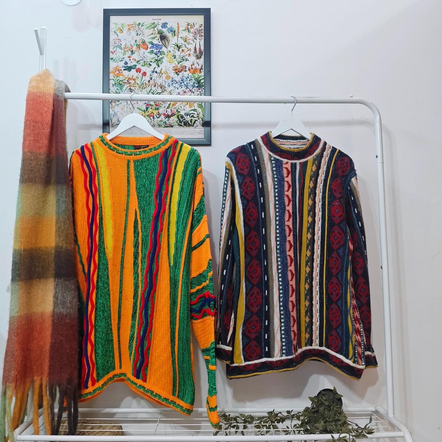 COOGI ウールカーディガン XL 赤黒 Coogi fabric - Etsy 日本 COOGI ウールカーディガン XL 赤黒