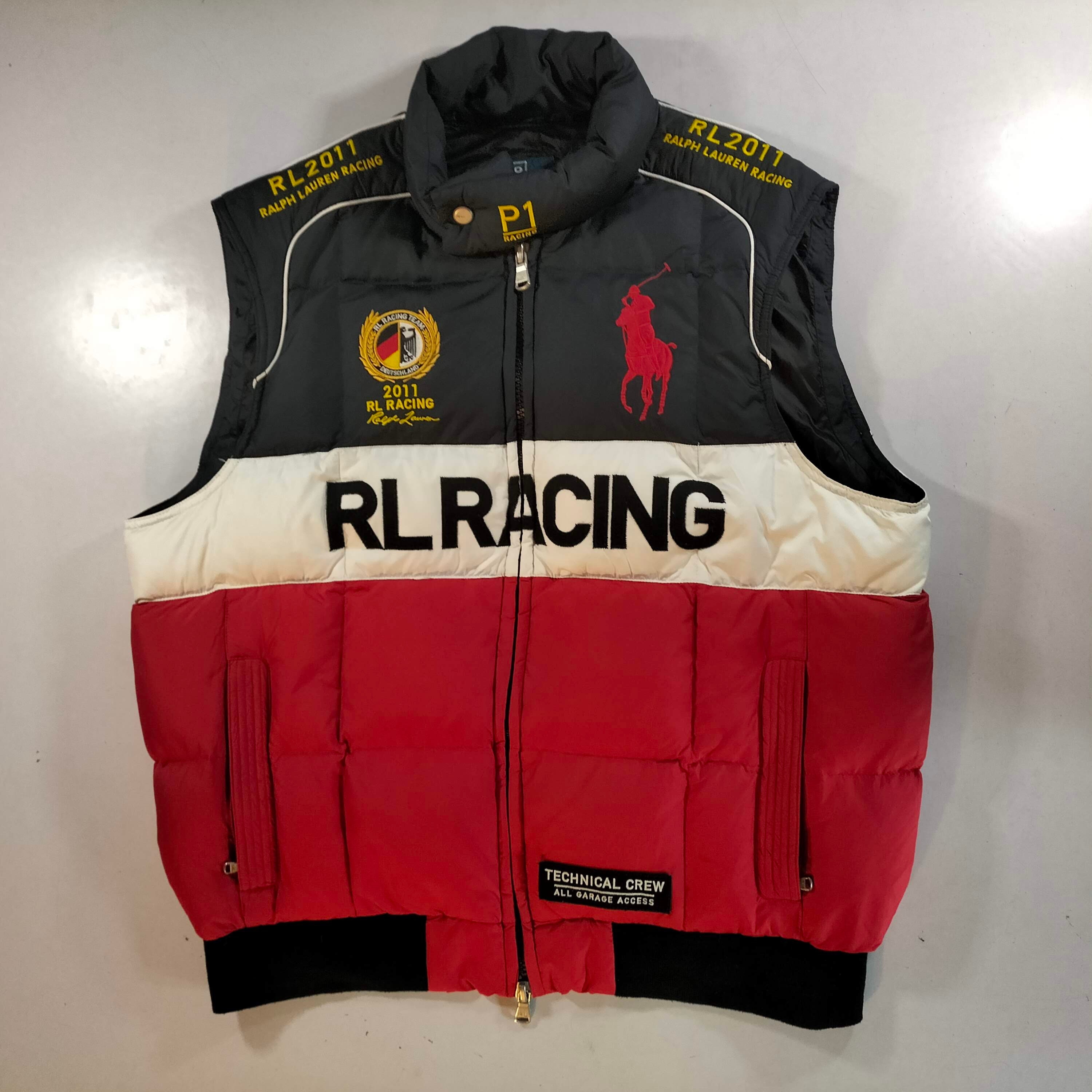 Cult Classic Ralph Lauren Racing Red, Blue and White Down Puffer