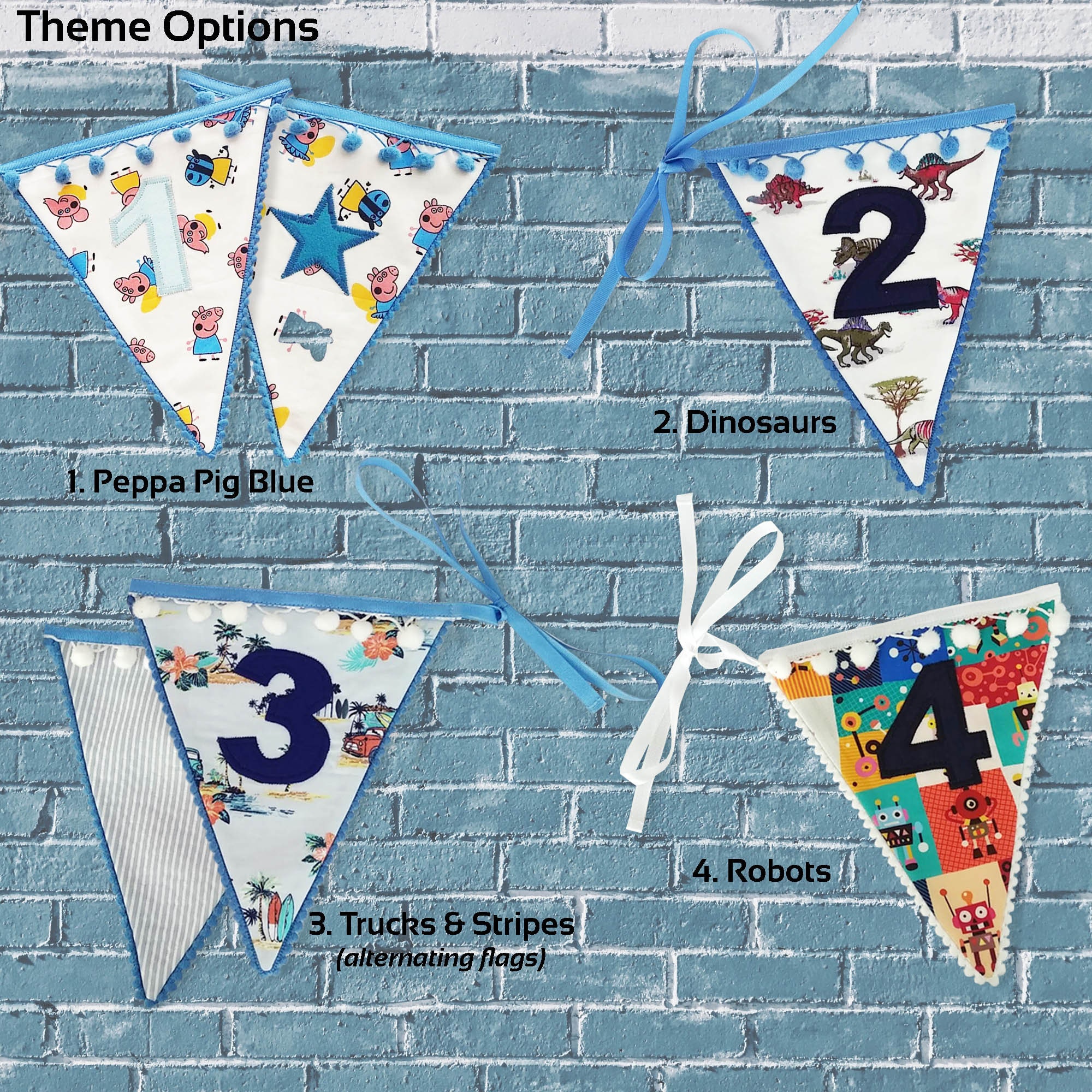 Milestone Month Bunting Velcro Numbers 021 Months in Each Etsy