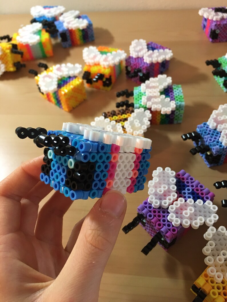 Art Collectibles Figurines Buy 2 Or More Get 1 Mystery Bee Free Minecraft Bee 3d Perler Bead Art