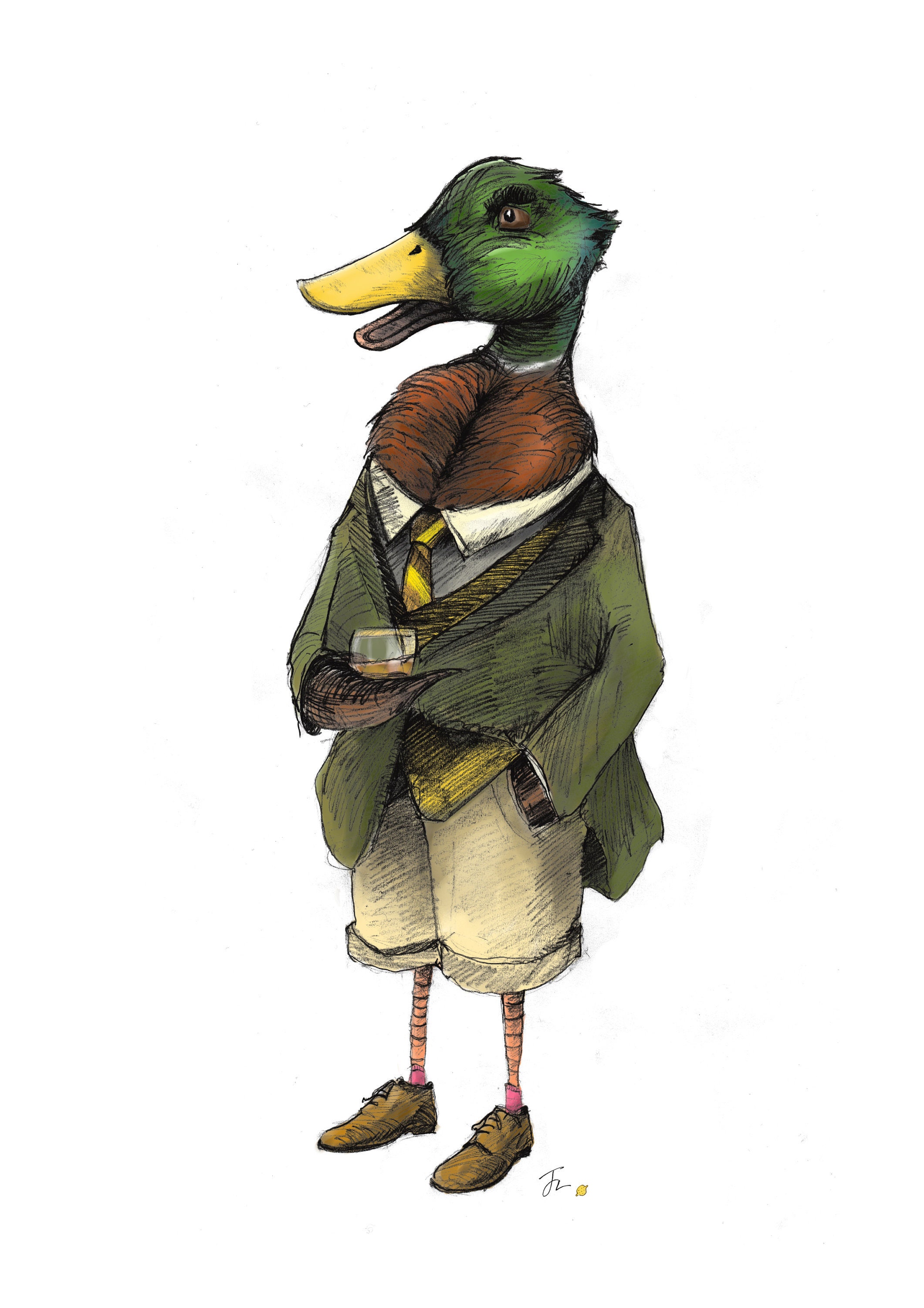 Monty Mallard Duck Print. Quirky Duck Print, Duck Wearing Clothes, Funny  Mallard Duck Artwork, Quirky Illustrated Duck, Fun Duck Wall Decor - Etsy  Israel