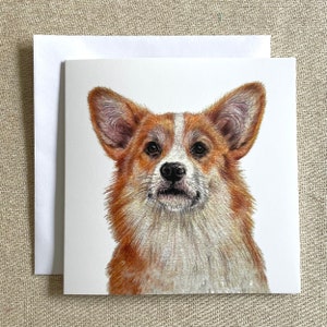 Carte de voeux pour chien corgi