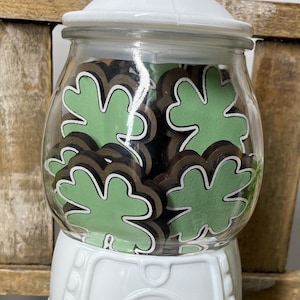 St Patrick&#39;s Decor, Shamrock Decor, Irisches Dekor, Holzschilder, Irische Schilder, St Patrick&#39;s Day Schilder, Tiered Tablett Dekor, Kaugummifüller