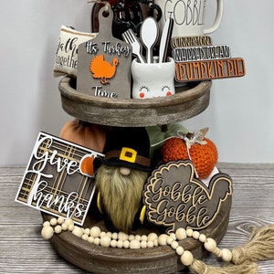 Panneaux Pour Thanksgiving, Décoration Pour Thanksgiving, Panneaux Pour L&#39;automne, Décoration Pour L&#39;automne, Décoration De Citrouilles, Panneaux 3D, Panneaux Pour Plateau Étagé, Panneaux En Bois